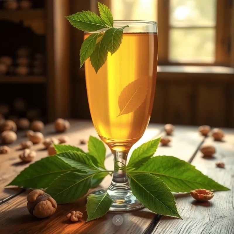 Walnut Leaf Mead image